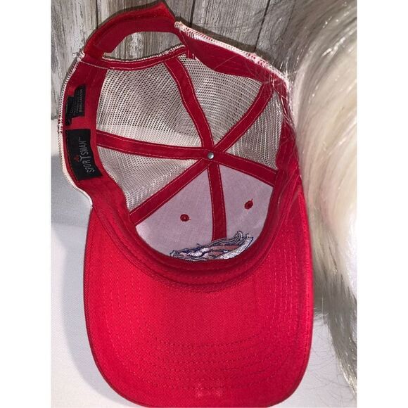 Vintage Red Mustang Mesh Back Hat One Size - Picture 10 of 12
